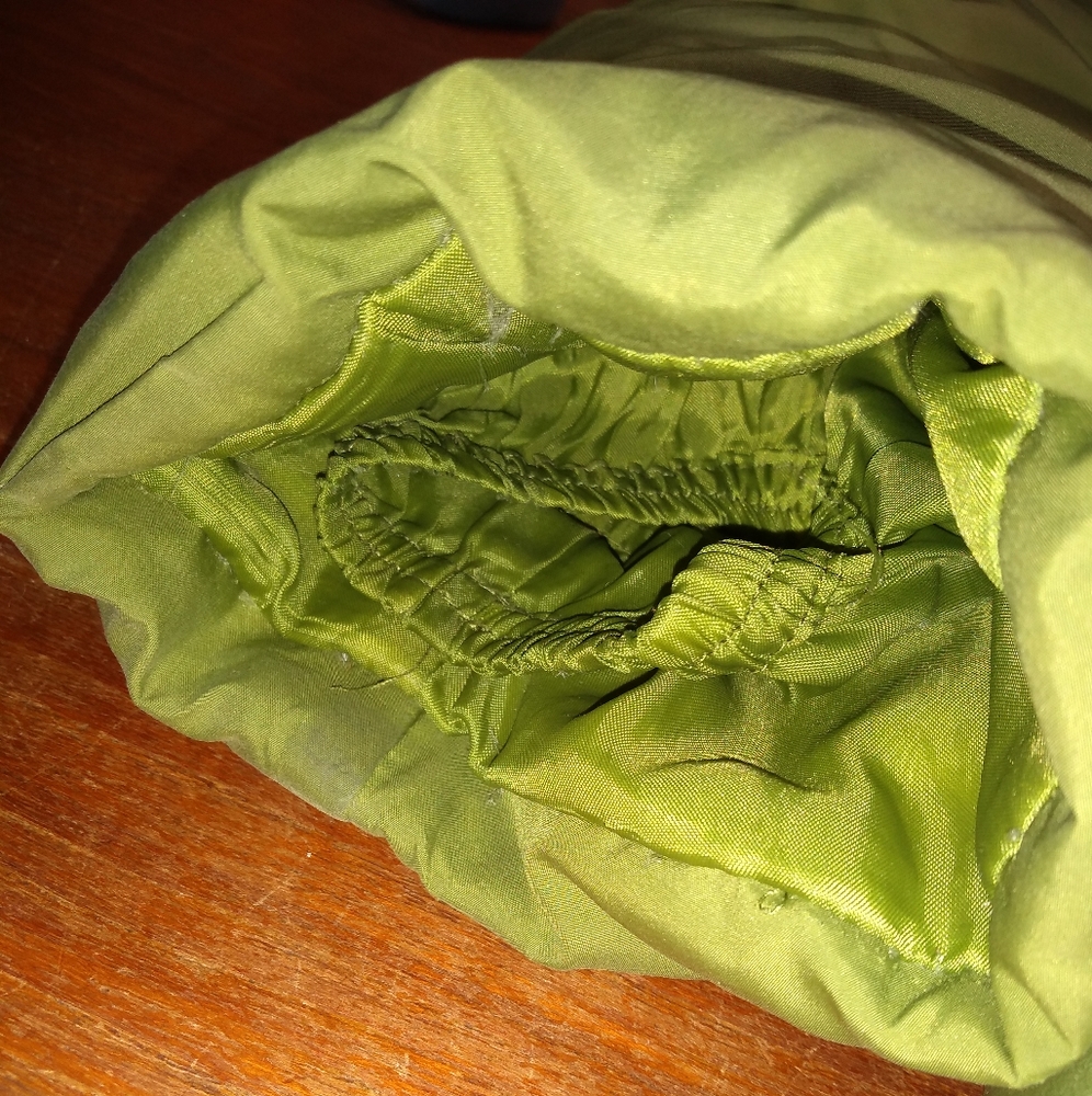 Jones New York Green Studio Puffer Winter Jacket with Fur Trim Hood, Siz… - Picture 9 of 16